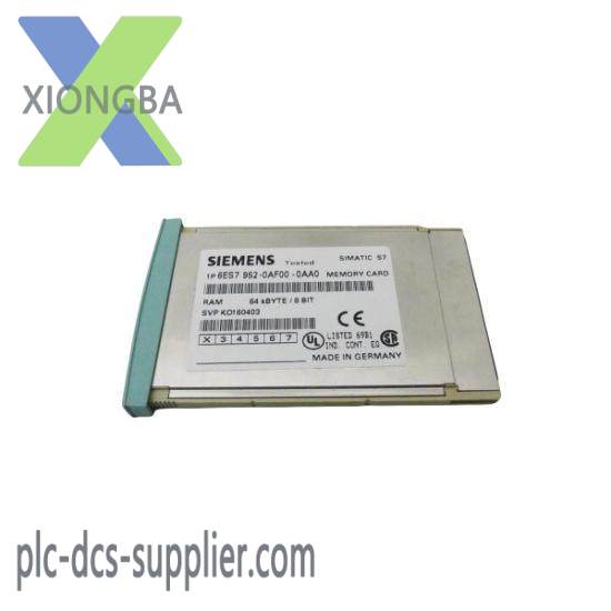 siemens_6es7_952-0af00-0aa0_ram_memory_card_-_4mb-1.jpg Siemens SIMATIC S7-300 PLC Control Module, 360 Input/Output Channels, Industrial Application