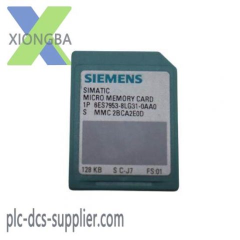 Siemens 6ES7 953-8LG31-0AA0 Micro Memory Card for Industrial Control Systems