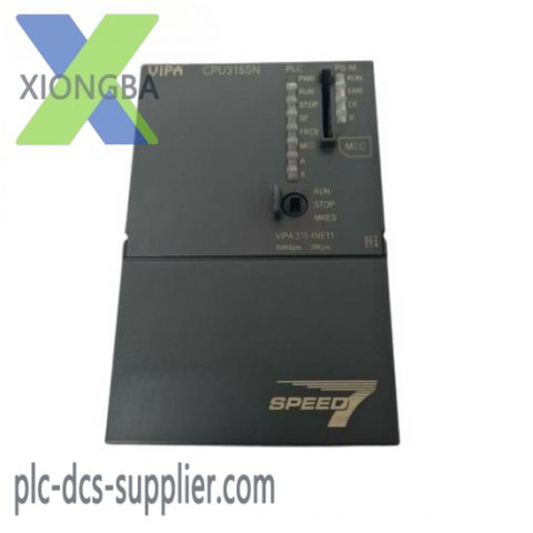 VIPA Modular CPU 315SN/NET - SPEED7 Technology, DC 24V, 1MByte Work Memory, Expandable up to 2MByte