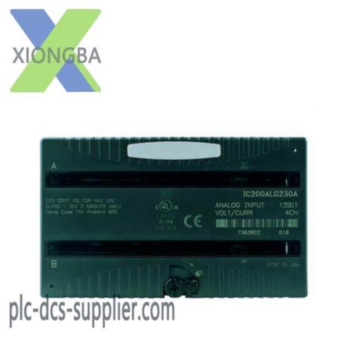 GE IC200ALG326F Analog Input Module, Control Automation System