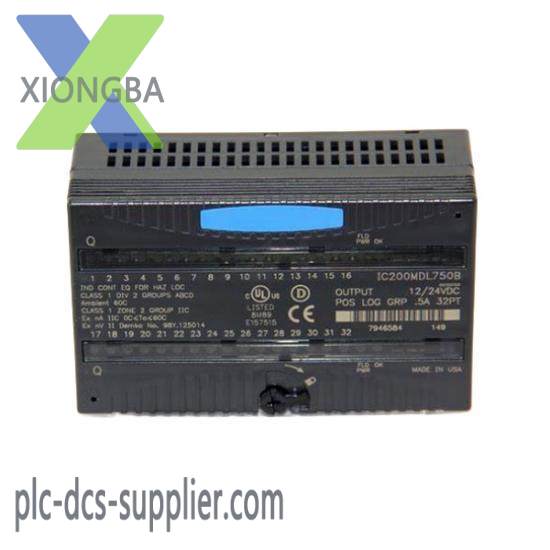 general_electric_ic200mdl750e32pt_discrete_output_module.jpg GE IC200MDL750 Output Module