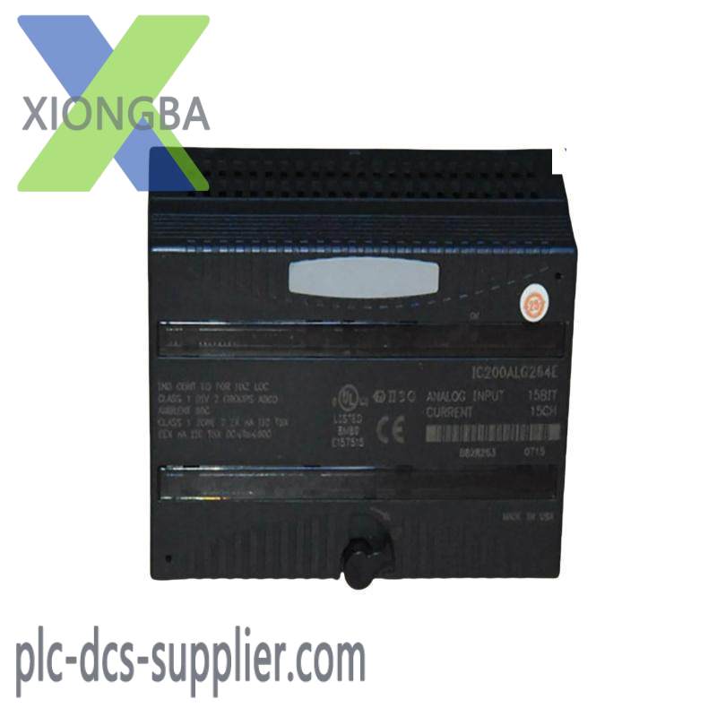 ic200alg264e_ge_current_analog_input_module.jpg Emerson IC200ALG264 Analog Input Module - 15 Channel 15-bit Current Input