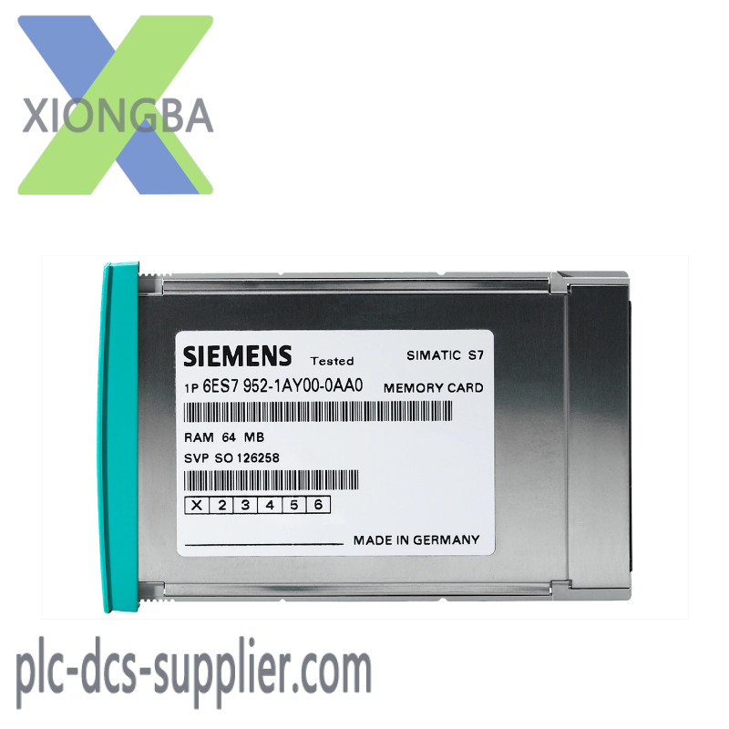 6es7952-1kl00-0aa0_siemens_memory_card.png Siemens 6ES7952-1KL00-0AA0 RAM Memory Card for S7-400 Long Version, 8MB